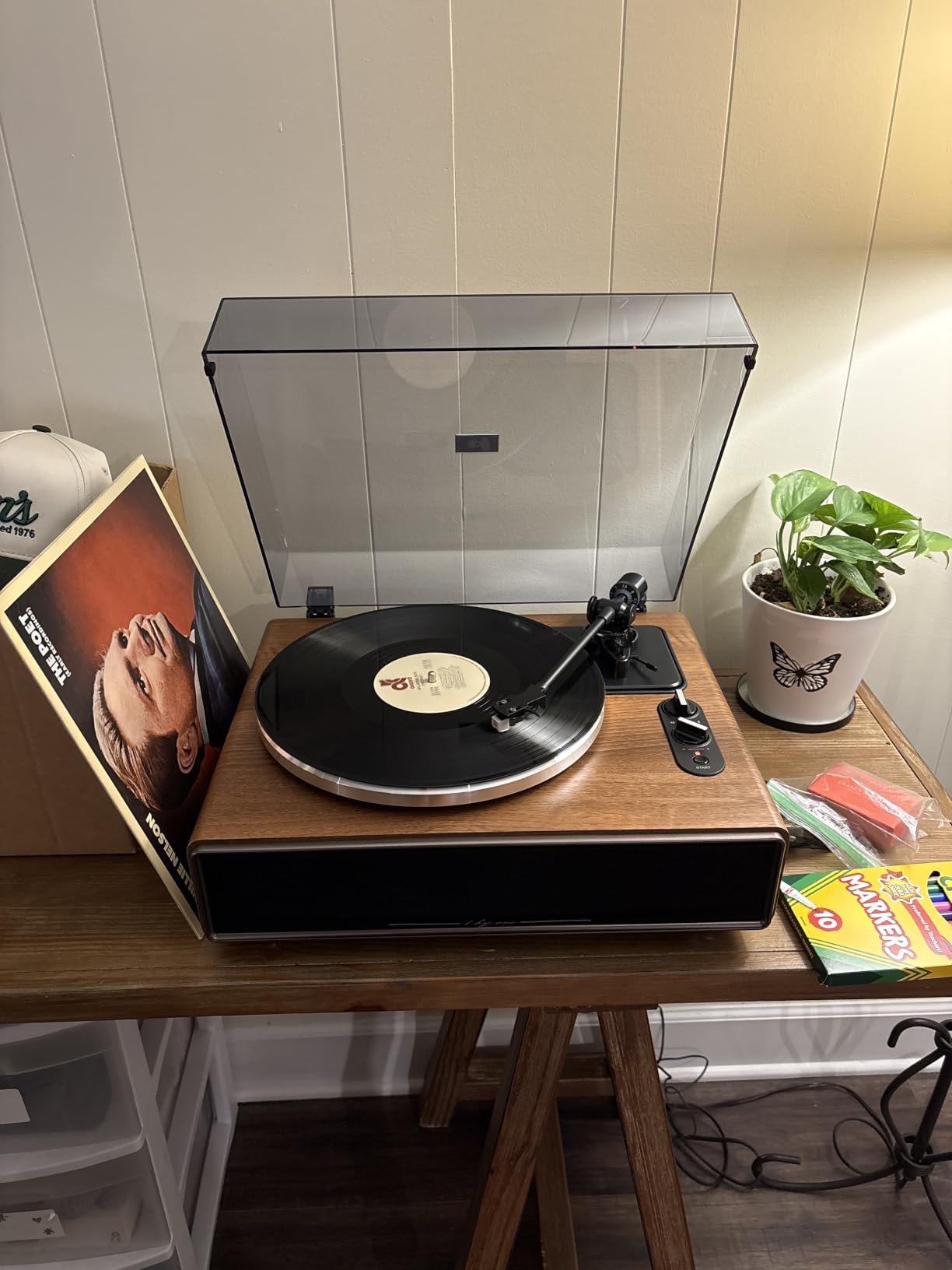 1 BY ONE High Fidelity All-in-One Record Player, Vinyl Turntable customer photo 2