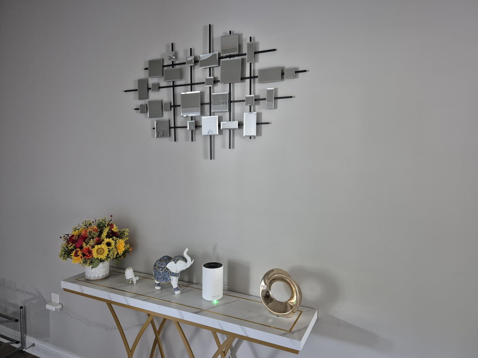 Deco 79 Metal Abstract Home Wall Decor Round Overlapping Lines Wall Sculpture, Wall Art 36