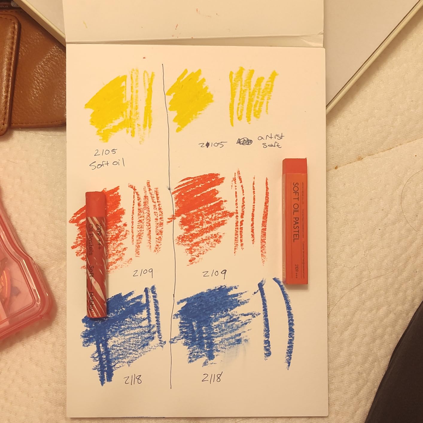 MEEDEN Soft Oil Pastels Set: 48 Colors with Extra 4 White Smooth Oil Pastel customer photo 1