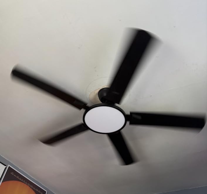 OJX Ceiling Fans with Lights, 52 inch Ceiling fan with Light and Remote/APP Control, 3CCT, Quiet DC Reversible, Dimmable, Modern Ceiling Fan for Bedroom, Living Room, Kitchen, Indoor/Outdoor Use customer photo 2