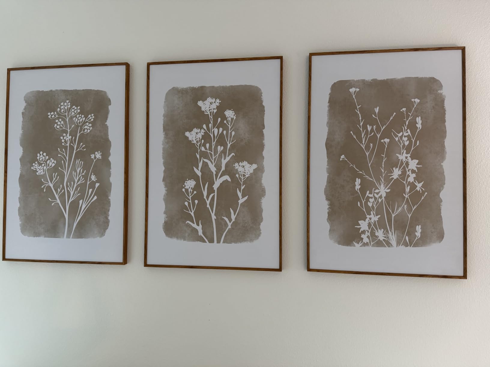CHDITB Abstract Modern Framed Canvas Wall Art, Neutral Mid Century Painting customer photo 1
