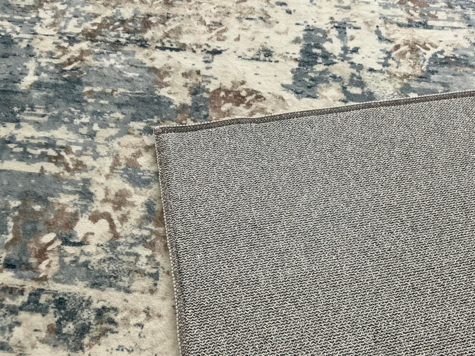 XLUEZ 8x10 Area Rugs for Living Room, Washable Modern Abstract Large Area Rug Neutral Soft Non Slip Kids Rug Stain Resistant Indoor Carpet for Bedroom Nursery Dining Children's Room(Blue, 8'x10') customer photo 1
