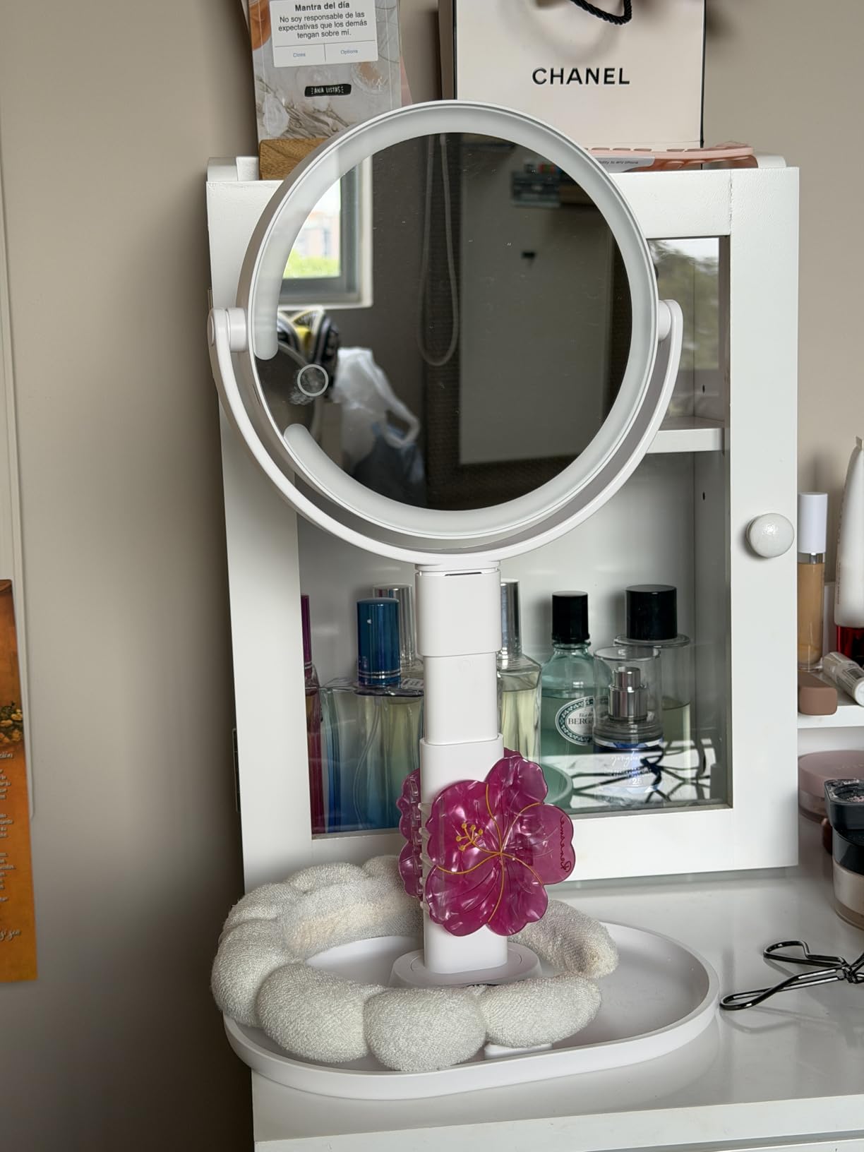 B Beauty Planet Makeup Mirror, Double-Sided Lighted Magnifying Mirror 30X customer photo 2