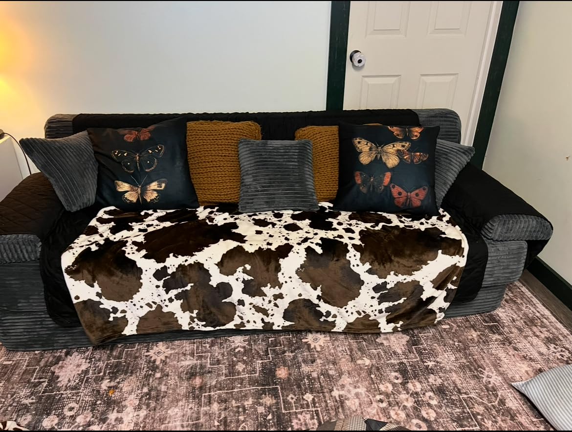 Vintage Victorian Gothic Witchy Moody Throw Pillow Covers Bedroom Decor 18x18 Set of 2, Black Butterfly Throw Pillows, Dark Academia Decor customer photo 2