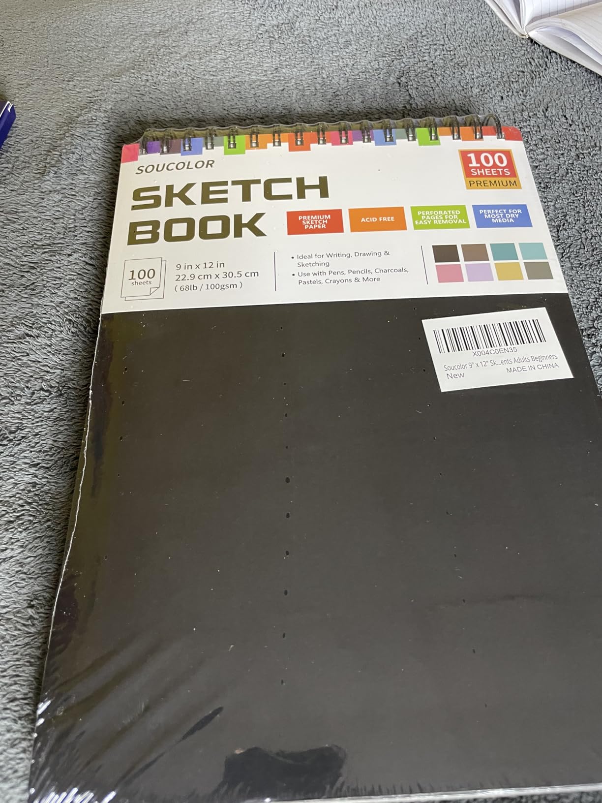 Soucolor Marker Paper Sketchbook,Bleedproof Maker Paper 9