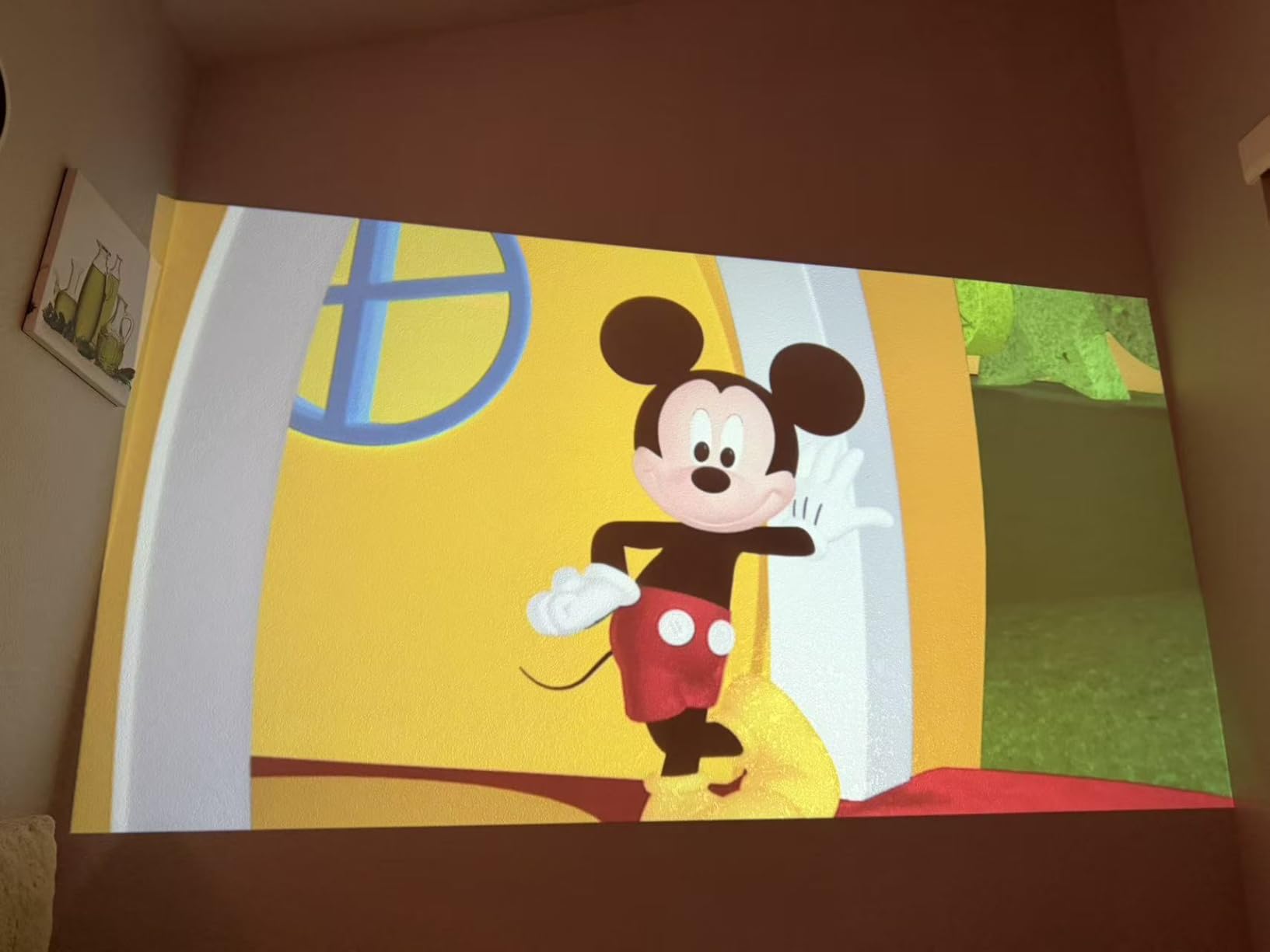 Mini Projector with Wifi and Bluetooth, Built-in Apps,Movie Projector customer photo 1