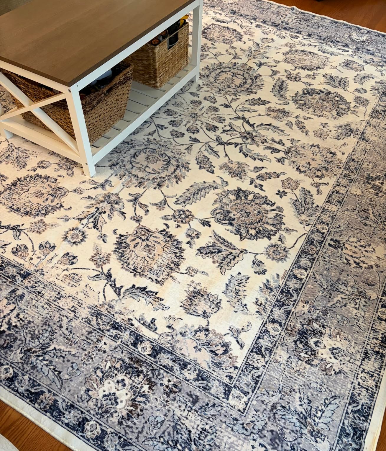 CHAMPLANT Area Rug 6'x9' Washable Vintage Traditional Floor Cover Thin Retro Kitchen Indoor Distressed Non Slip Carpet for Living Room Bedroom Dining Room customer photo 1