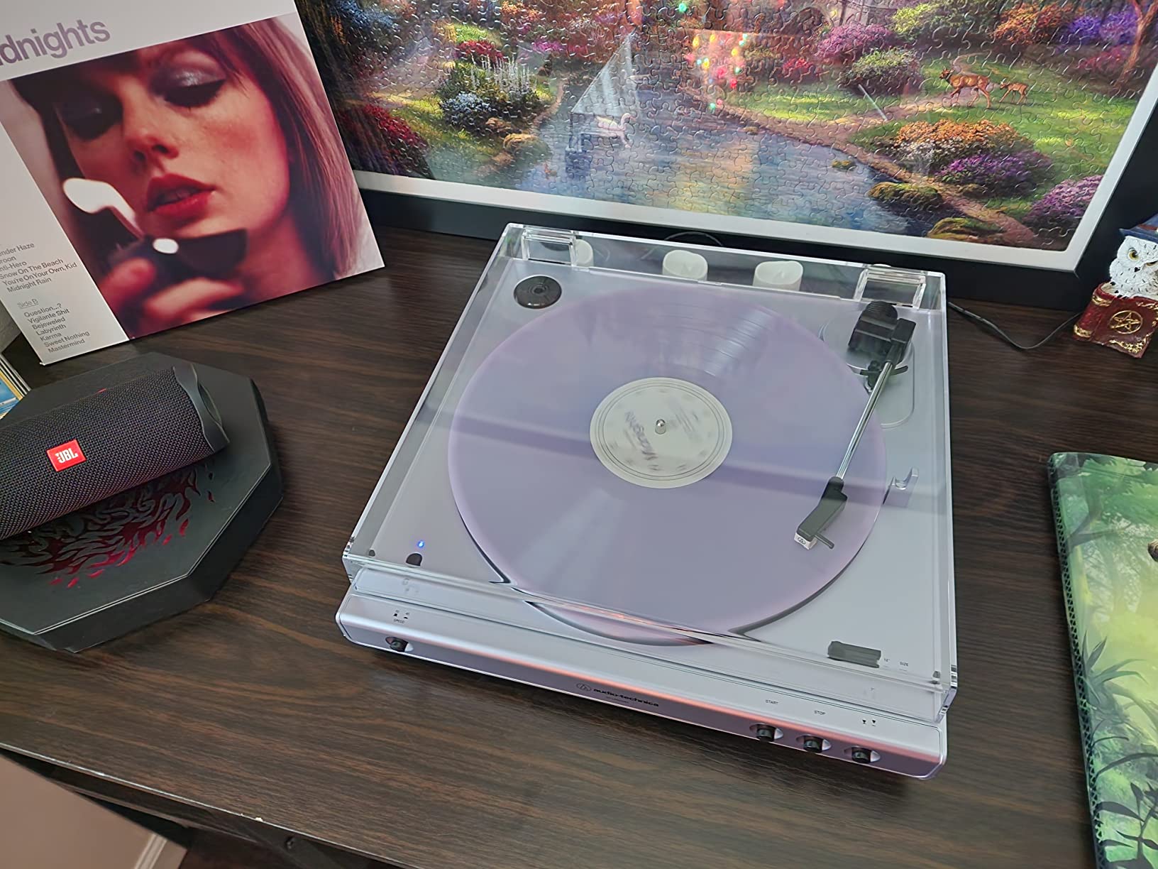 Audio-Technica AT-LPGO-BT Fully Automatic Wireless Belt-Drive Turntable (Gun-Metal/Black) customer photo 2
