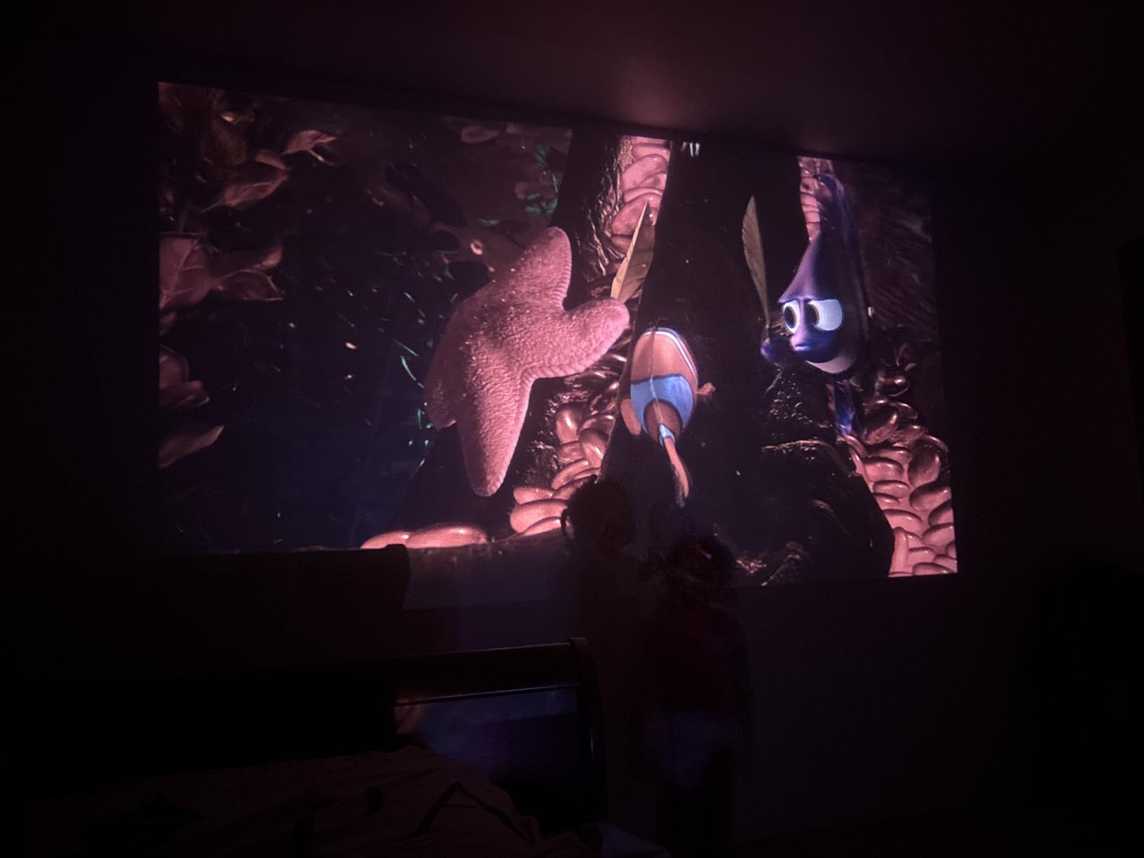 Built-in Apps 1080P 4K Support Mini Projector with Android 14, Phone Remote customer photo 2