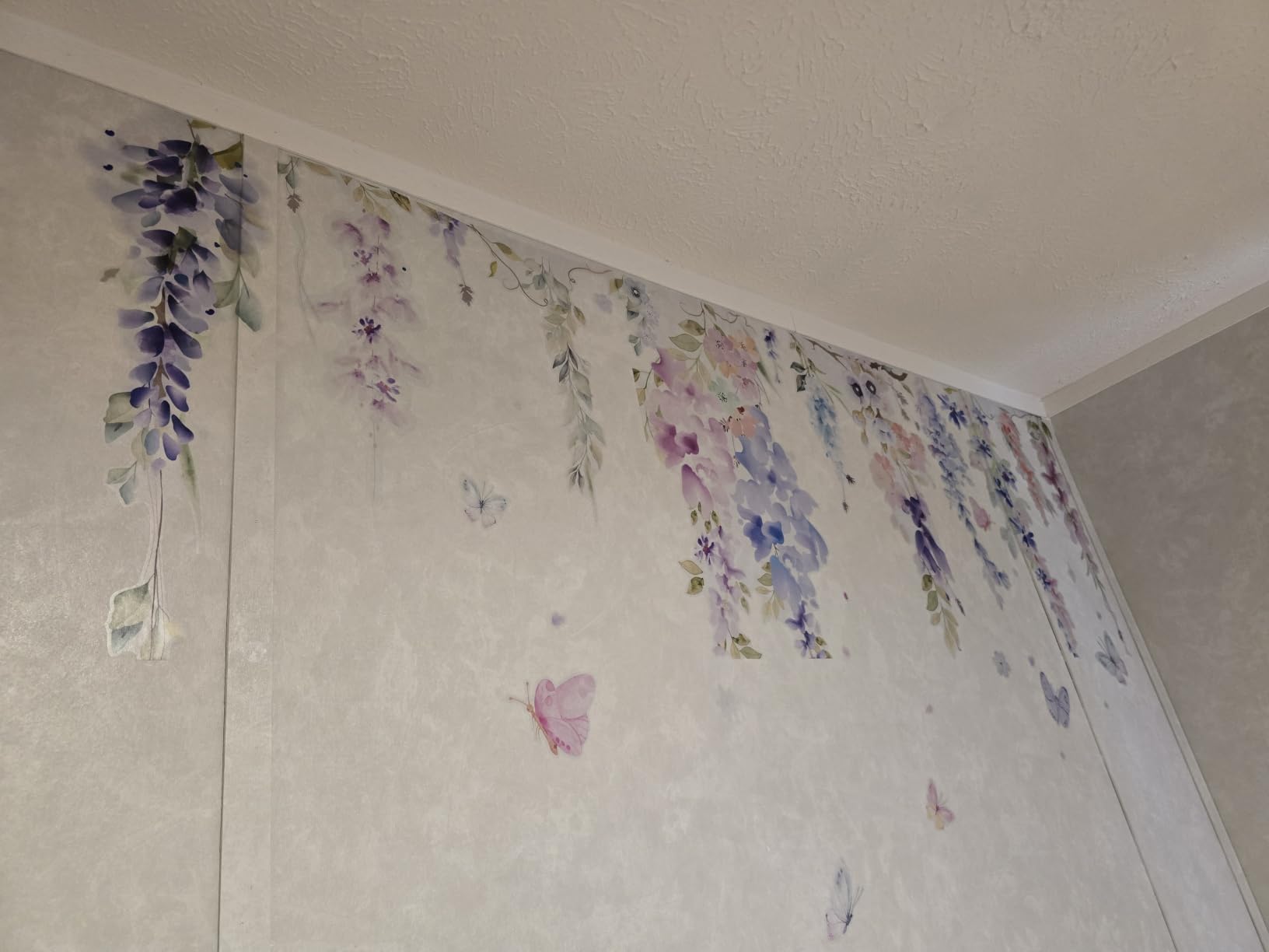 Zonon 6 Pcs Flower Wall Decals Peel and Stick Sticker, Wildflowers customer photo 2