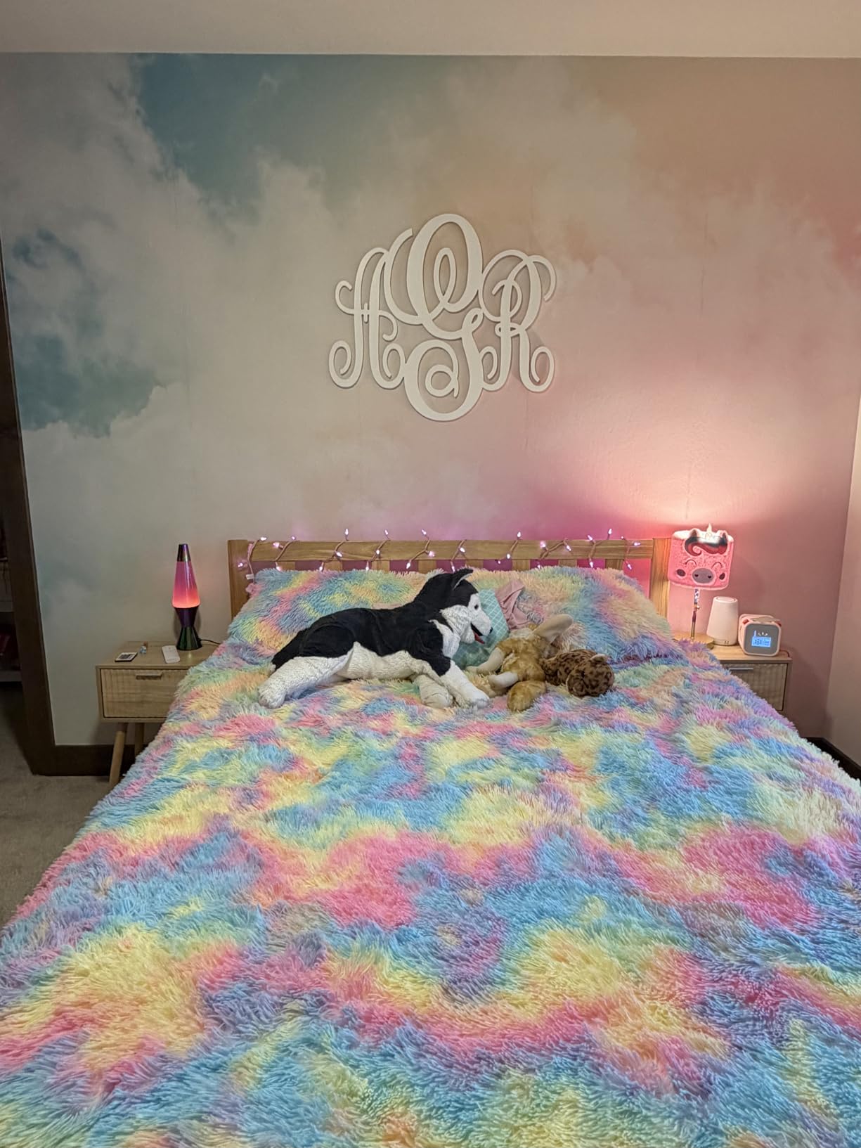 Colorful Cloud Wallpaper Peel and Stick wall Mural for Bedroom Living Room - 58