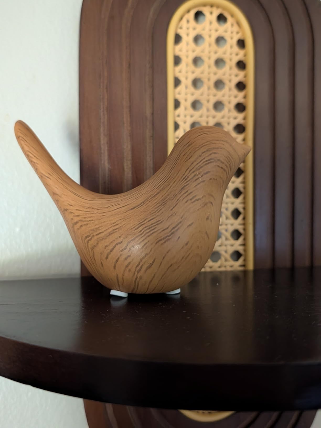 Notakia Wood Look Ceramic Birds Statues Home Decor Modern Style Decorative Ornaments for Living Room, Bedroom, Office Desktop, Pottery barn Decor customer photo 2