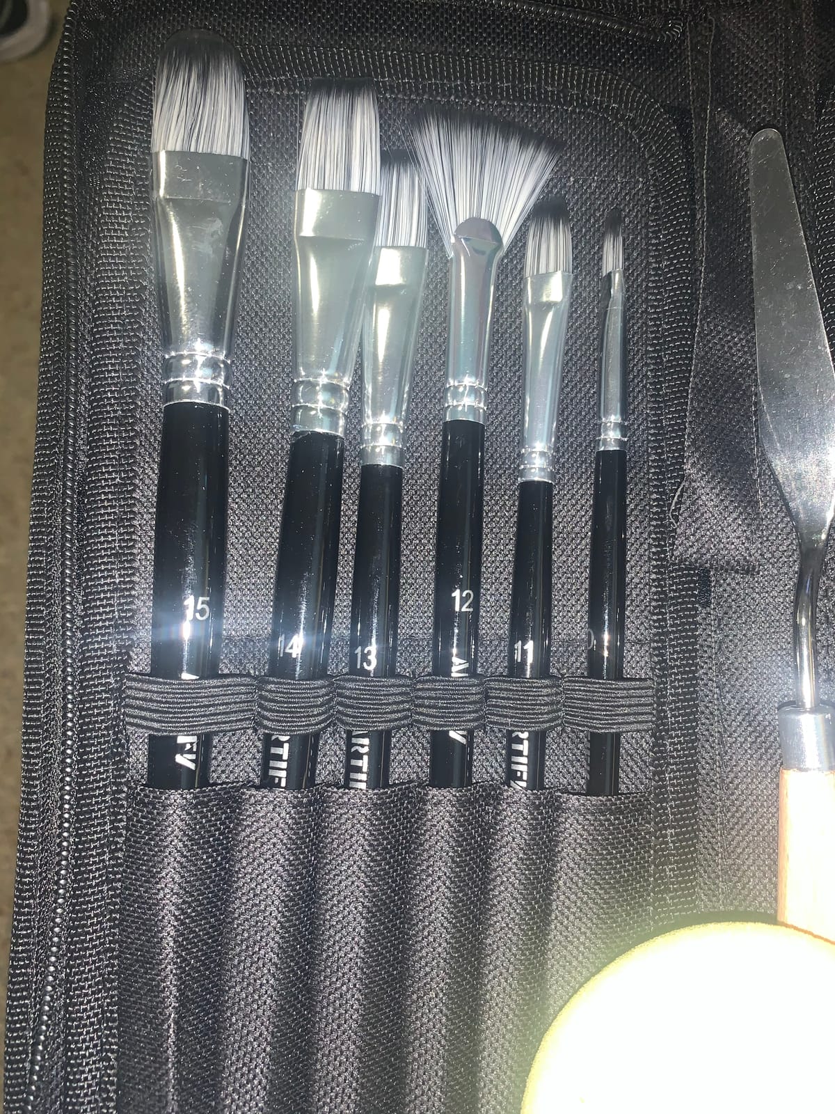 Artify Watercolor Brushes Professional, 14pcs Mixed Squirrel Hair Watercolor Paint Brush Set - Balanced Spring & Watercolor Absorption & Paint Release, Round/Flat/Filbert/Angled/Liner Tips customer photo 2