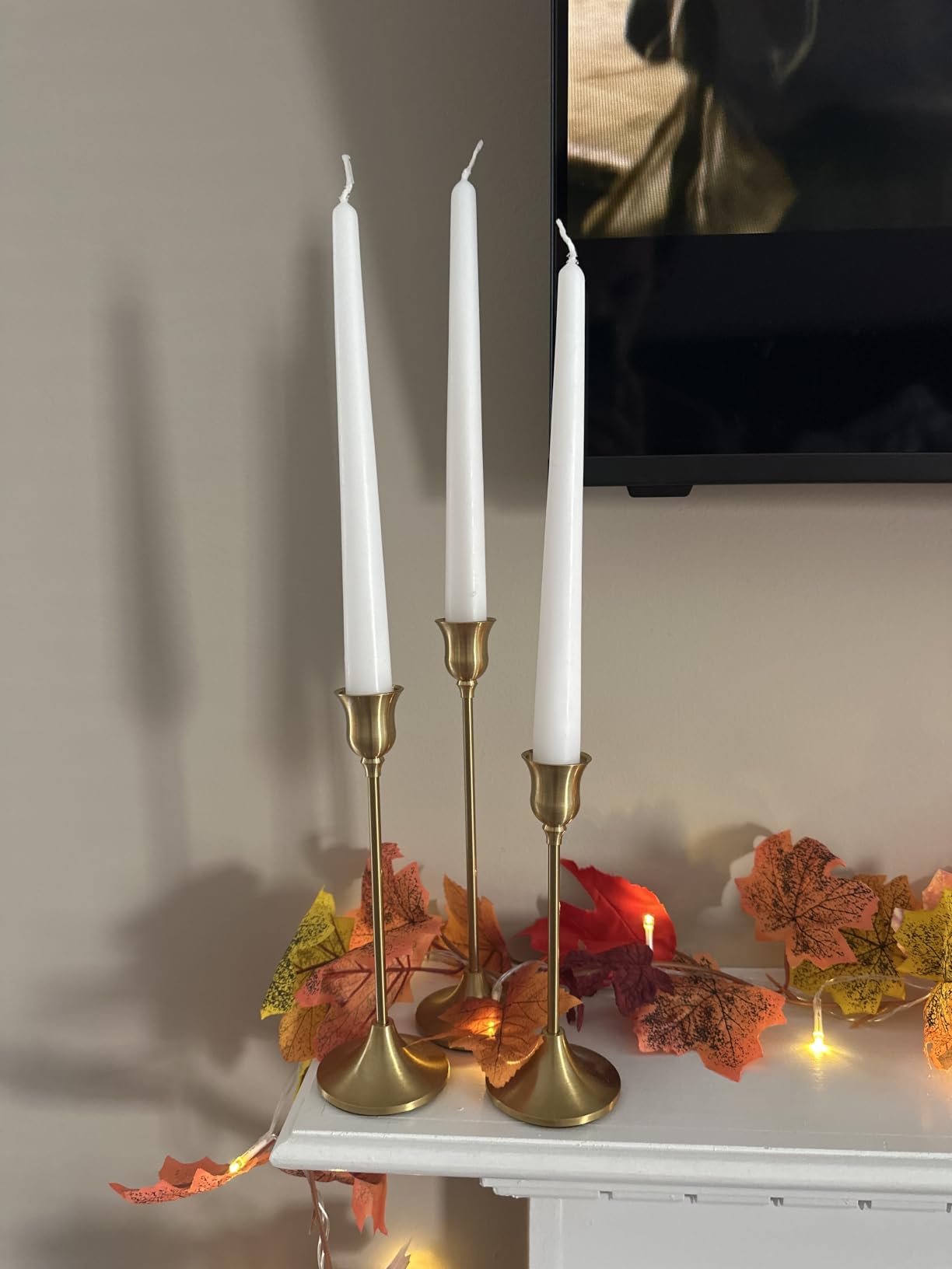 Tifanso 3PCS Vintage Black Taper Candlestick Holders for Table Decor customer photo 2