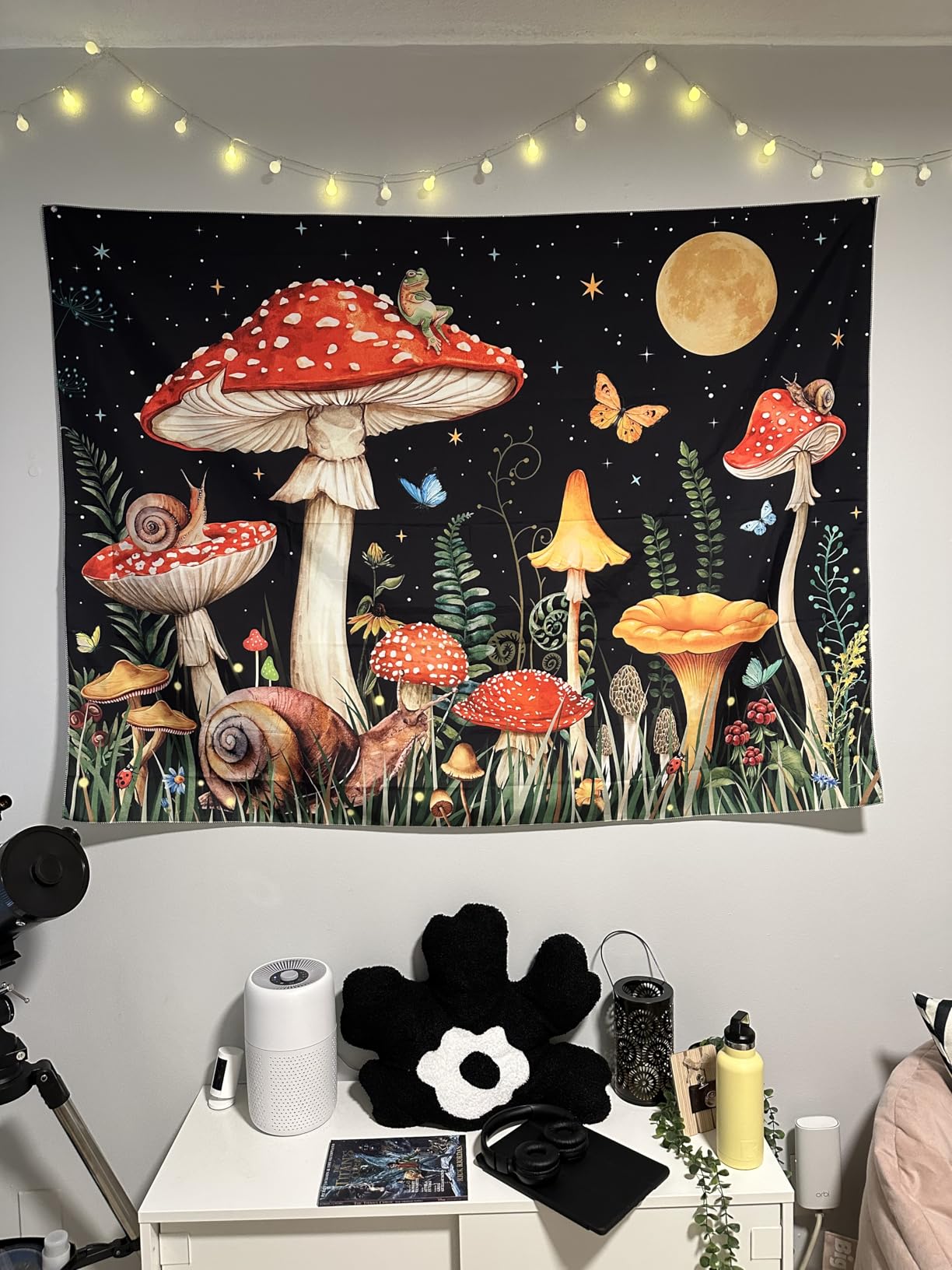 Zussun Hippie Sun Tapestry Boho Vintage Sunrise Nature Tree Lake Wall Tapestry for Bedroom Aesthetic Colorful Landscape Large Tapestries Wall Hanging for Dorm Living Room Decor 80 x 60 Inch customer photo 2