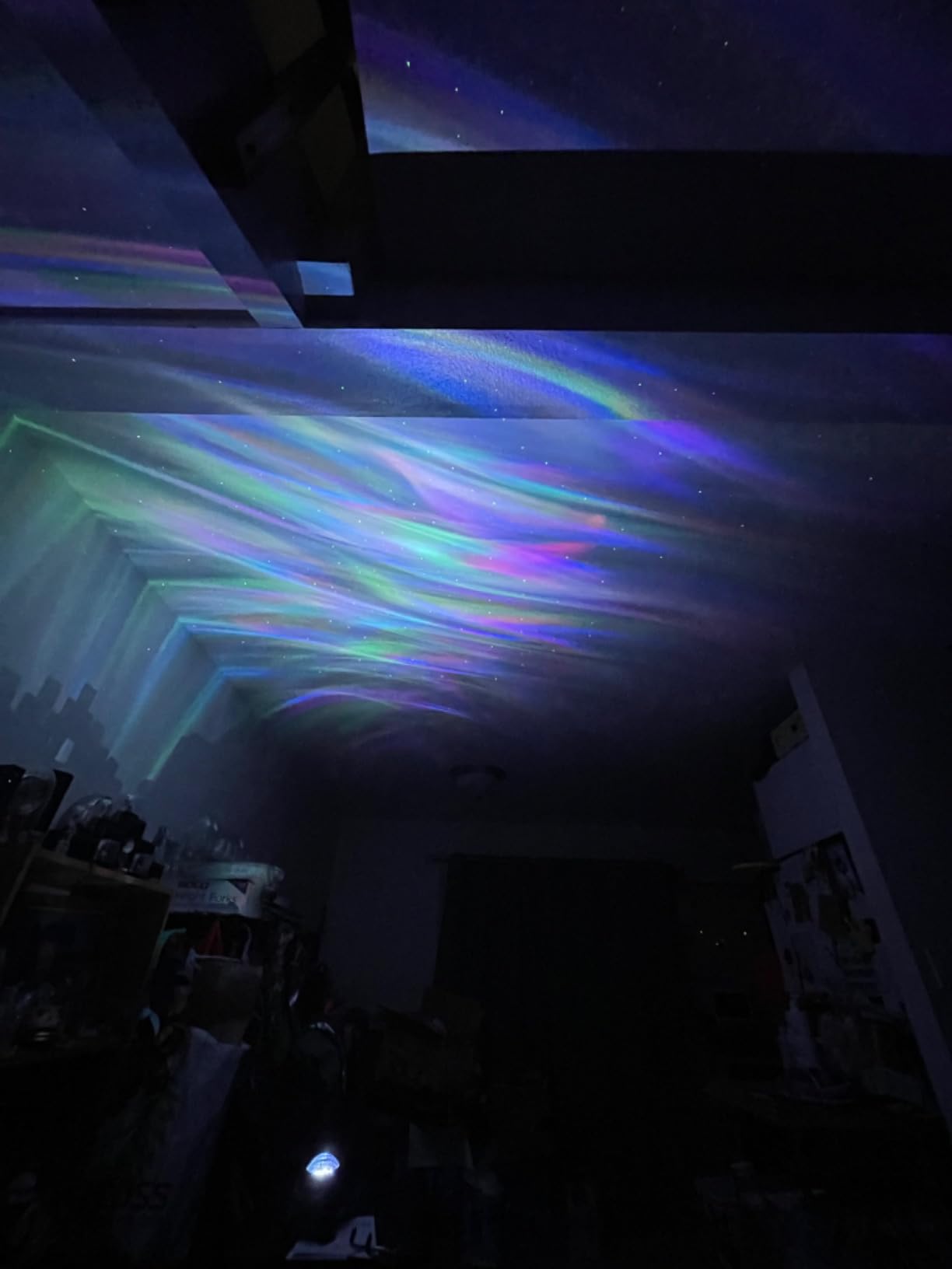 Rossetta Dual Lens Galaxy Star Aurora Projector Night Light for Bedroom customer photo 1