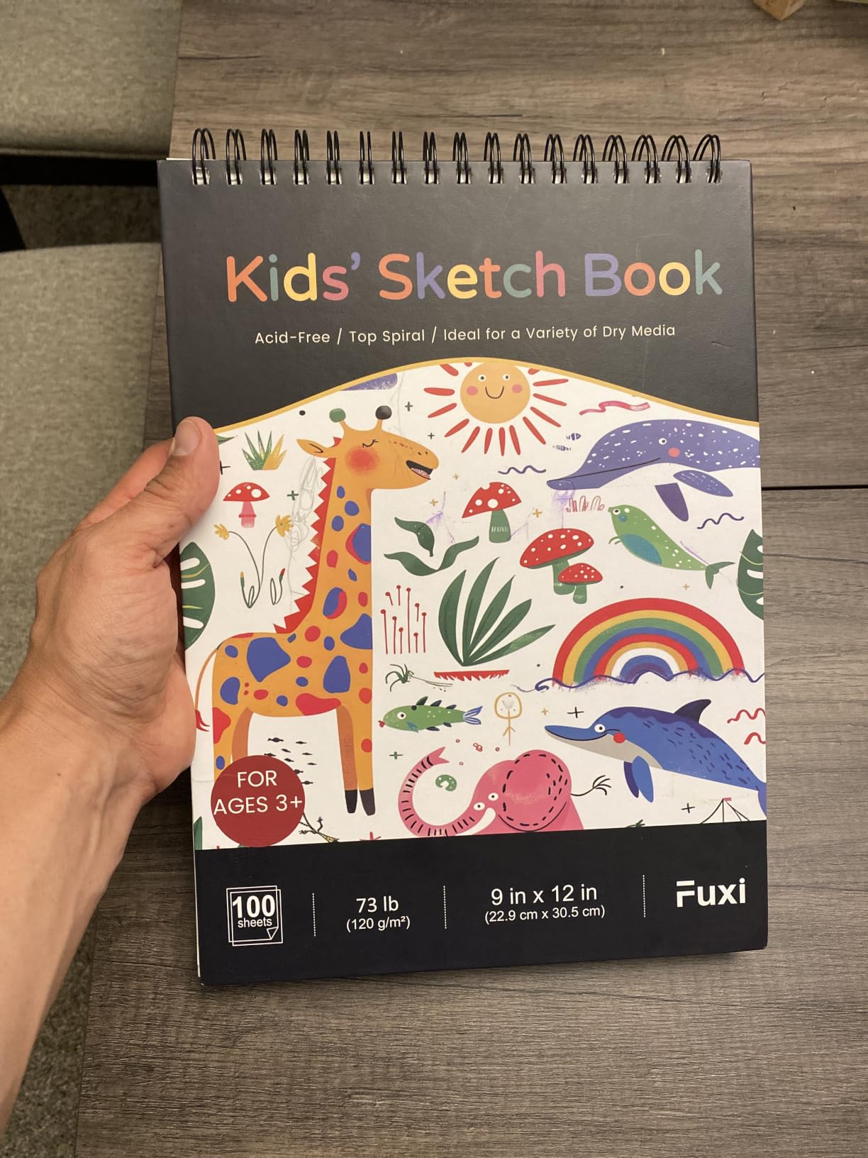 Fuxi Toned Tan Sketchbook 9x12, 60 Sheets, 150gsm Acid-Free Drawing Paper customer photo 2