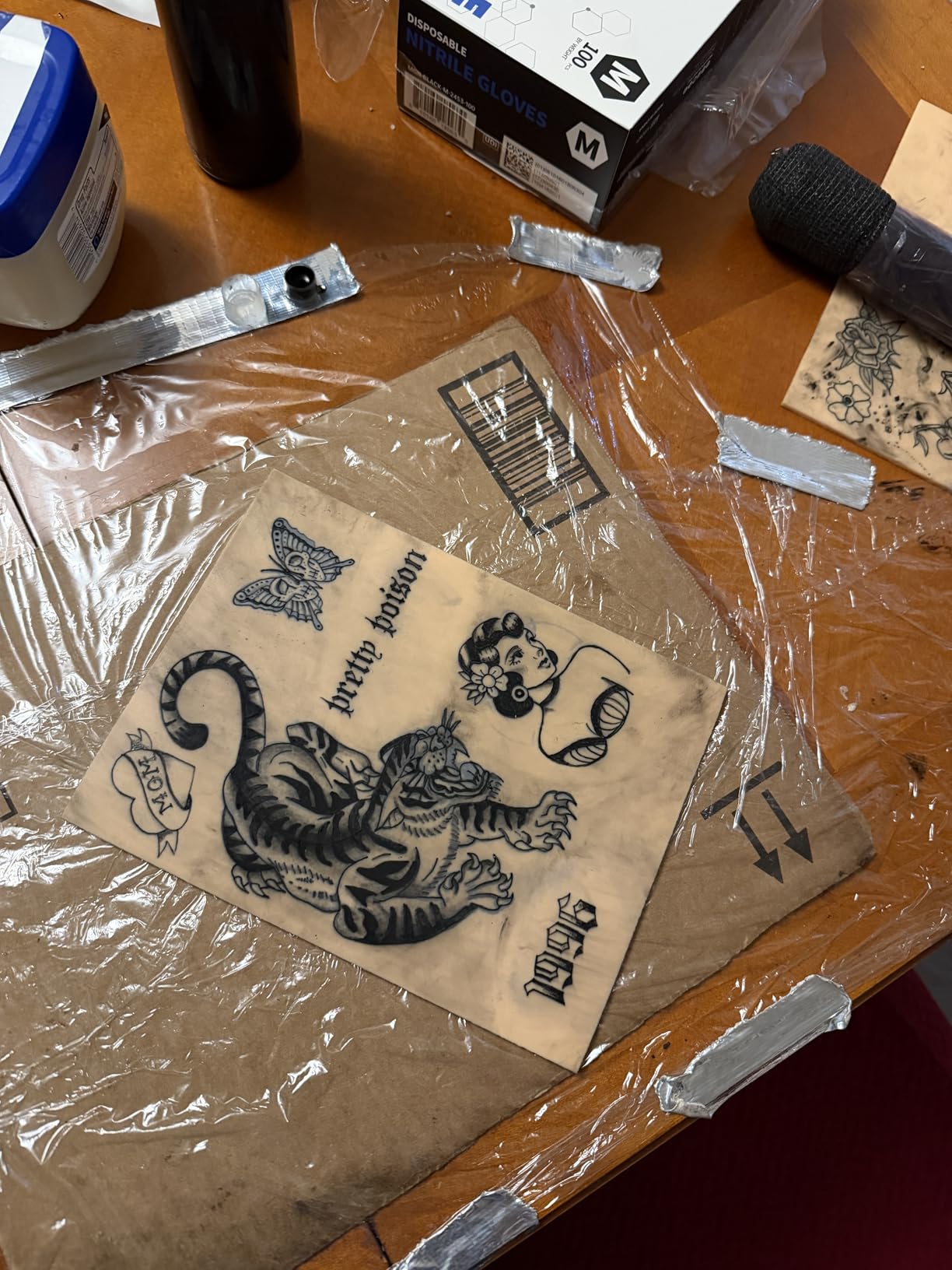 UPTATSUPPLY Tattoo Practice Skin 10PCS, 3mm Thick Silicone 7.8 x 5.9 Inch customer photo 2