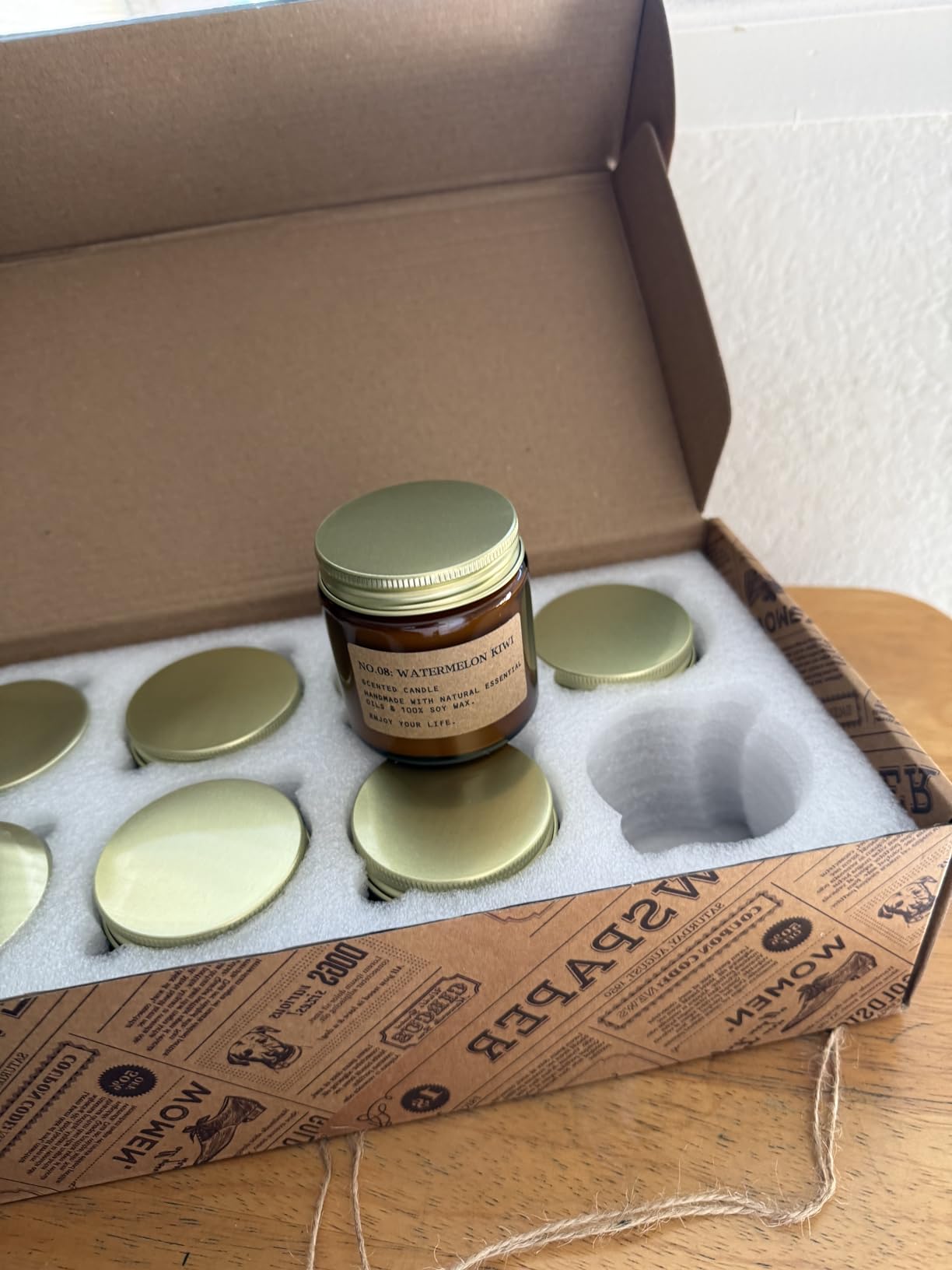 8 Pack Soy Wax Scented Candles Gift Set, Aromatherapy Candles with Lavender Chamomile, Citrus Sage, Caramel Vanilla, Coffee Whiskey, Long Lasting Stress Relief Candle, Unisex Home & Gift Set for Men customer photo 1