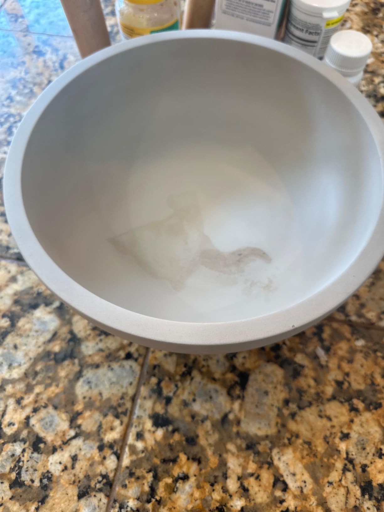 OAKOA Large Decorative Bowl - Stone Fruit Bowl - Stone Bowl Decorative customer photo 1