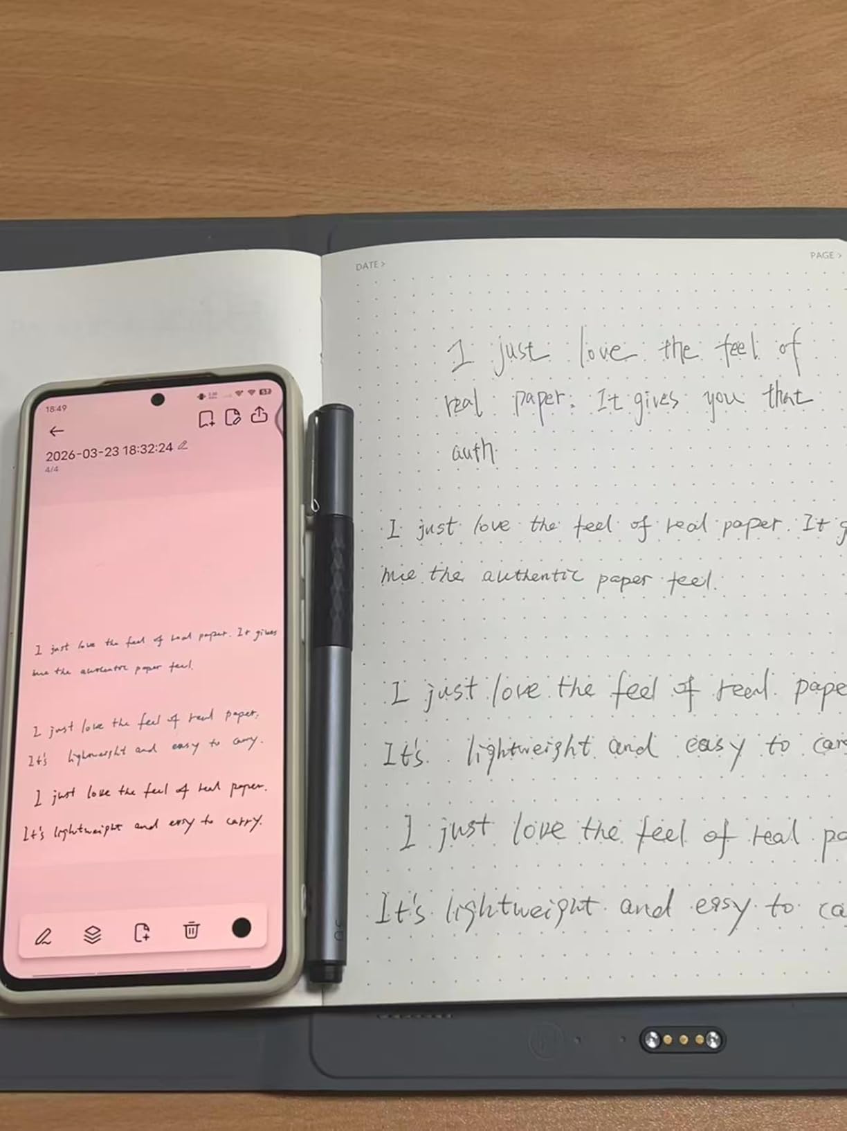 XPPen Note Plus Digital Notebook with Pen Syncs to Phone customer photo 2