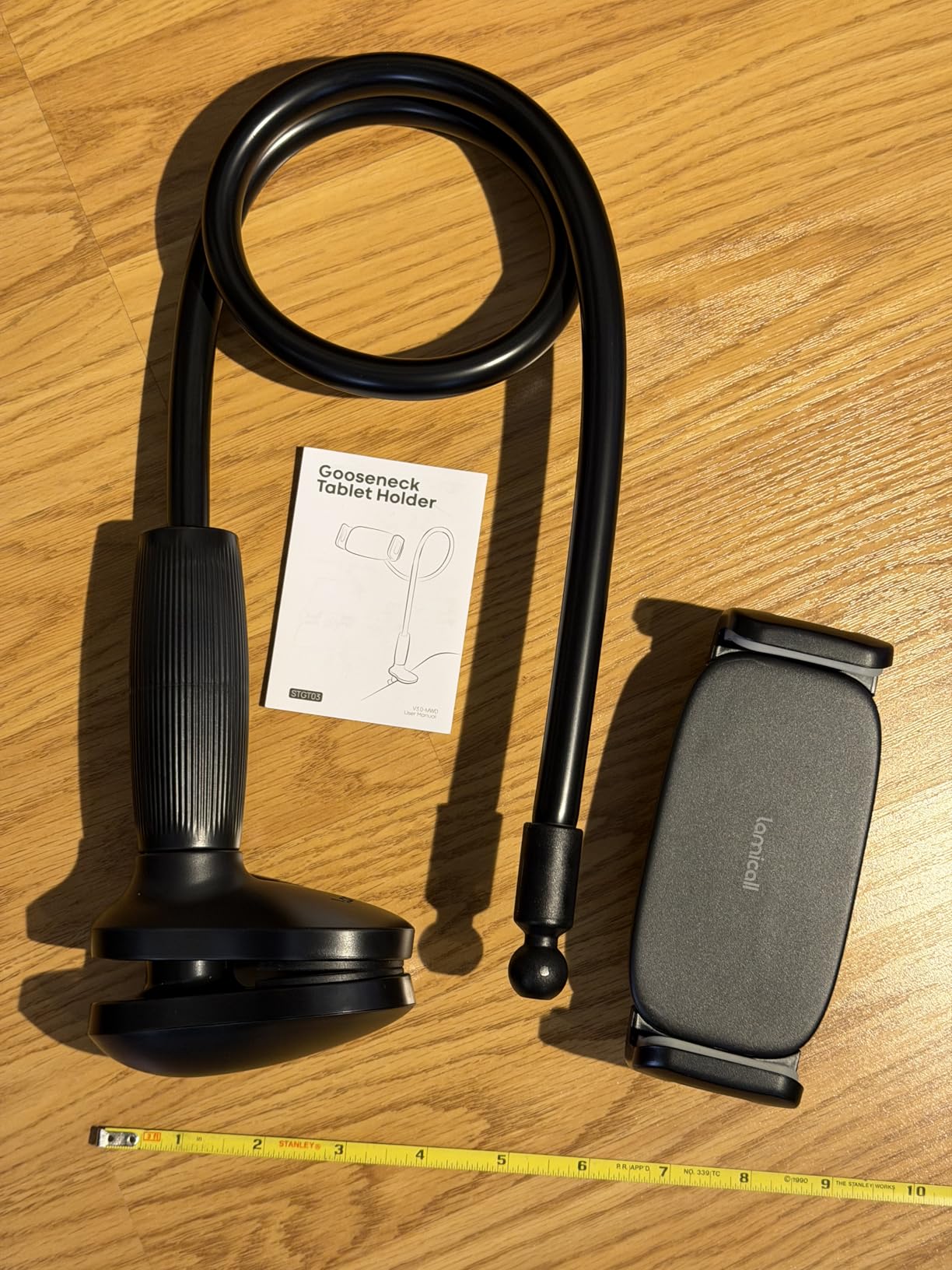 Lamicall Gooseneck Tablet Holder for Bed, Unique Tapered Flexible Arm customer photo 2