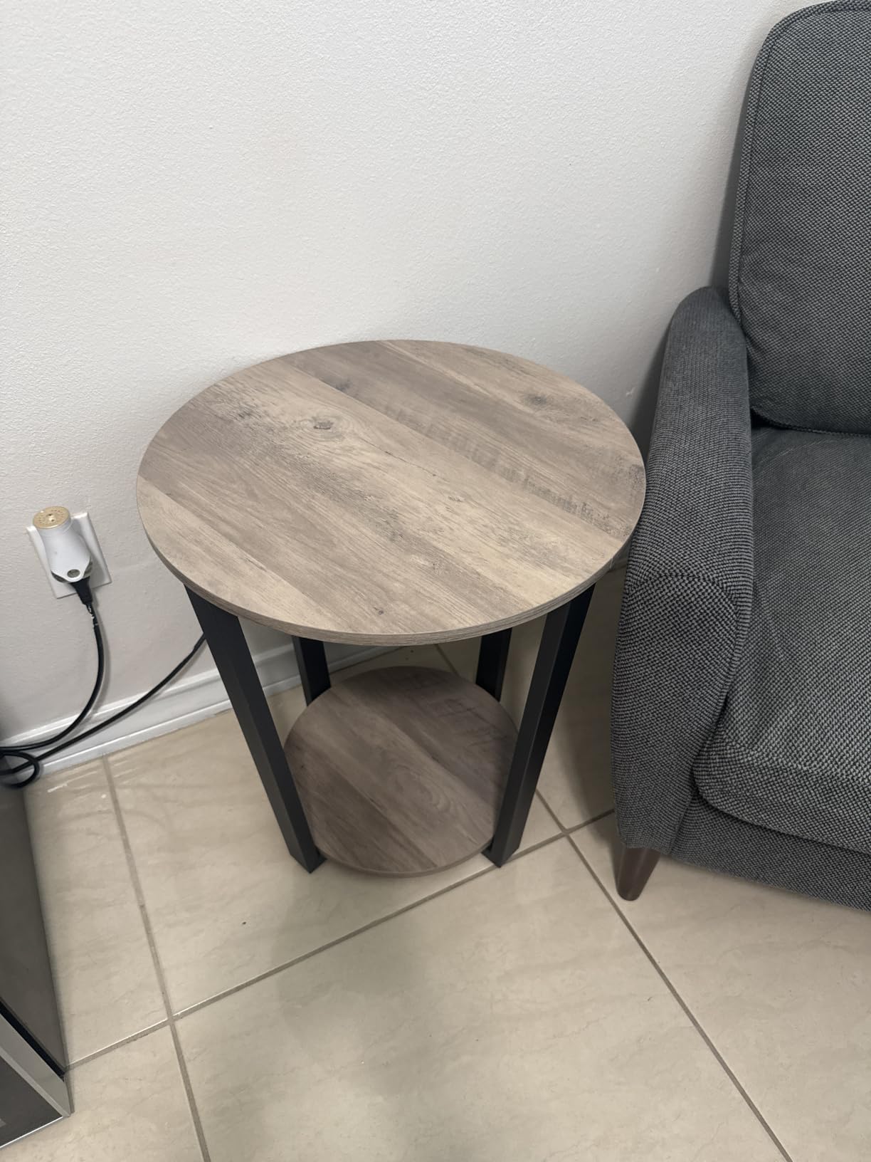 VASAGLE Side Table, 2 Tier Small Accent End Table, Nightstand customer photo 2