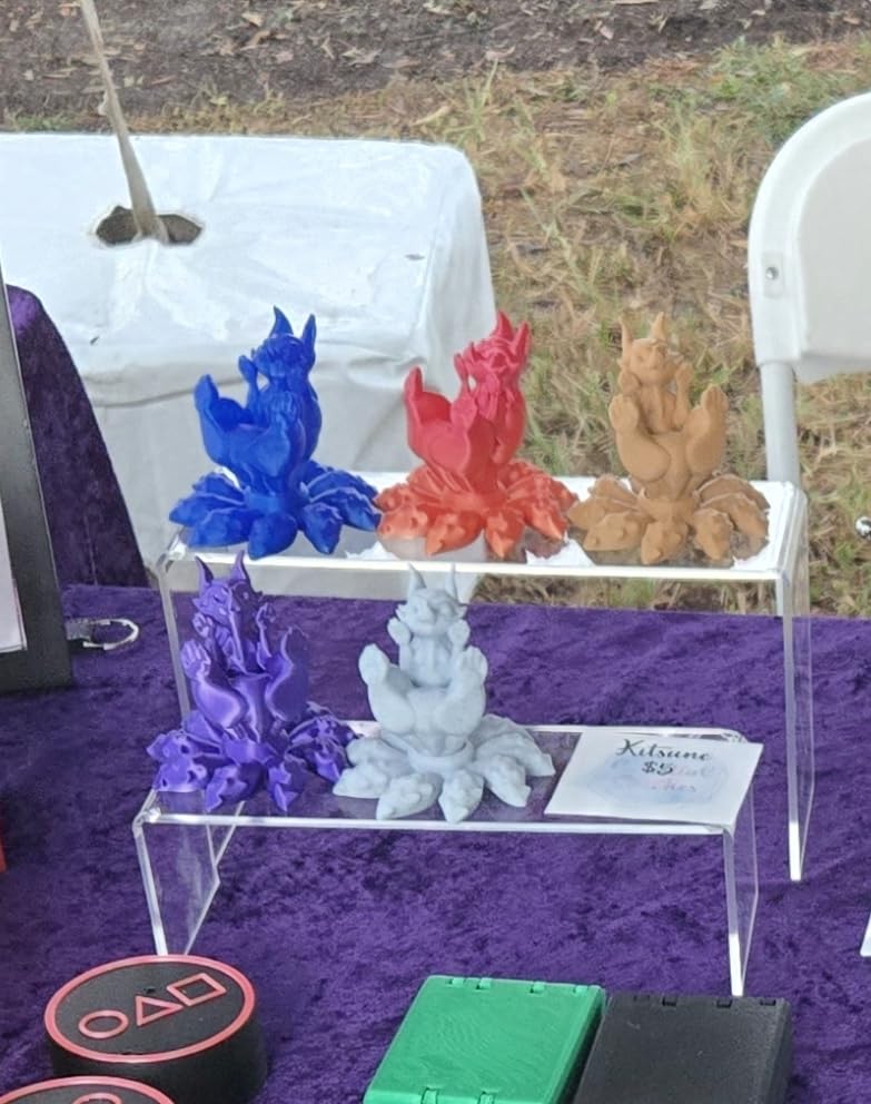 Anglelife 10 Pieces 2 Set (7”L~8”L~9”L) Large Display Risers, 4