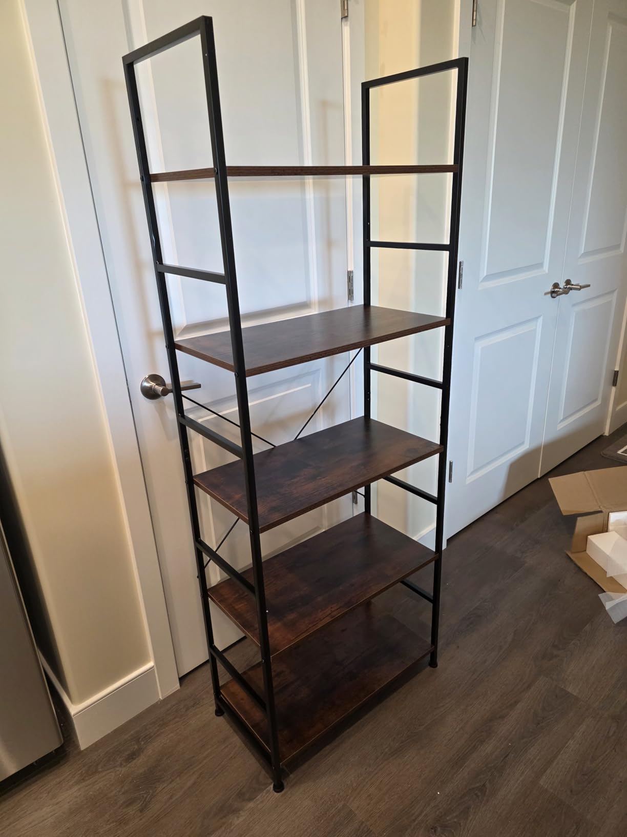 DUMOS 5-Tier Bookshelf, Modern Tall Bookcase Book Shelf customer photo 1