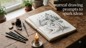 surreal drawing prompts to spark ideas