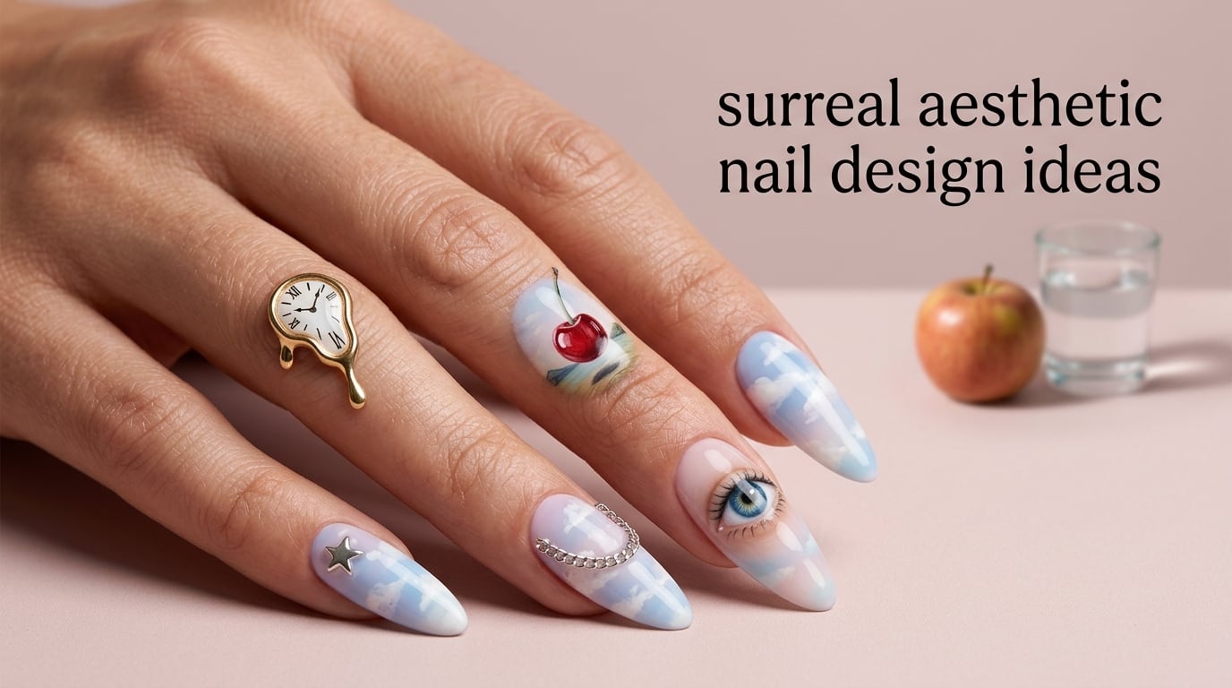 surreal aesthetic nail design ideas