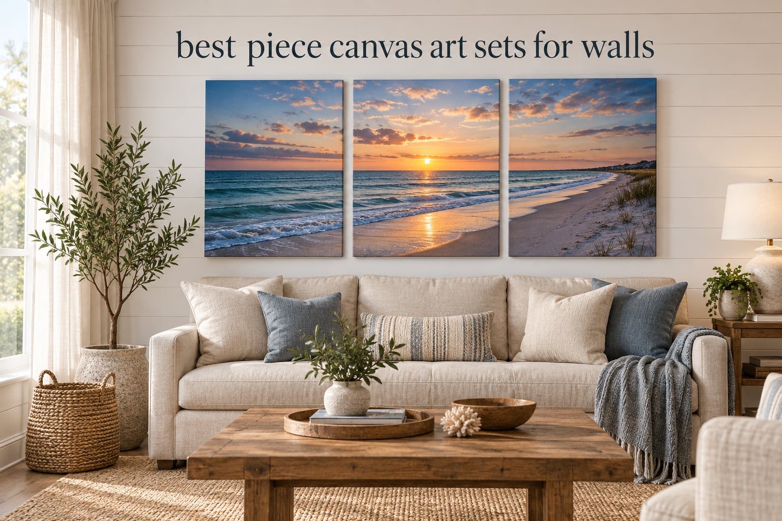best 3 piece canvas art sets for walls