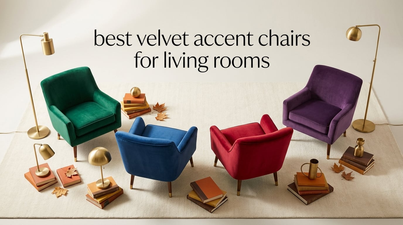 best velvet accent chairs for living rooms