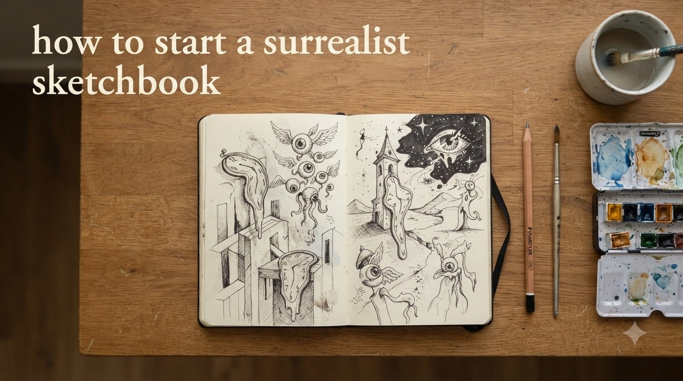how to start a surrealist sketchbook