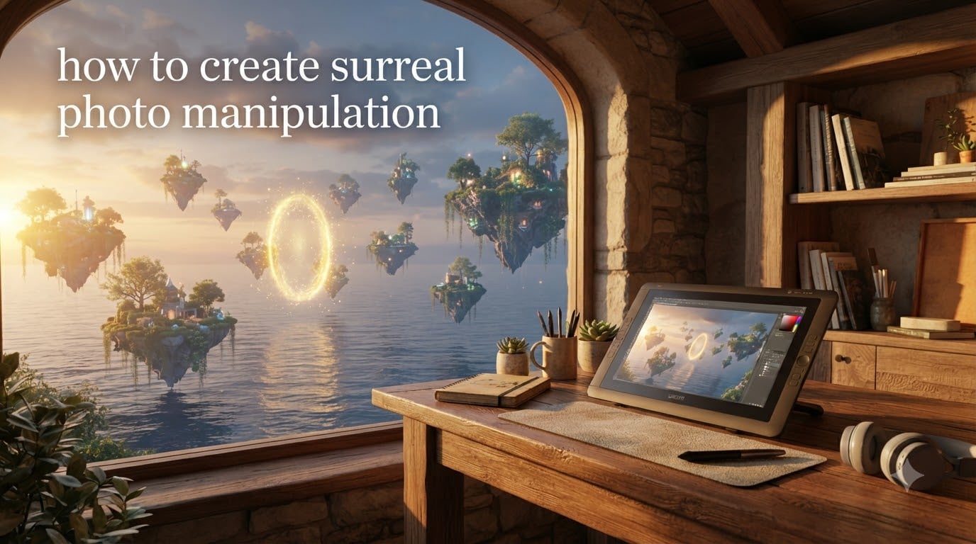 how to create surreal photo manipulation
