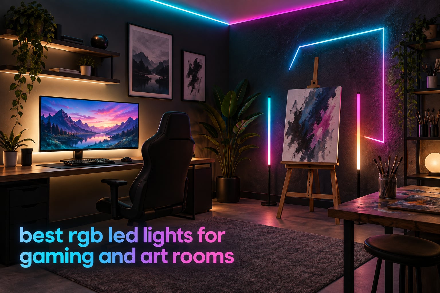best rgb led lights for gaming and art rooms