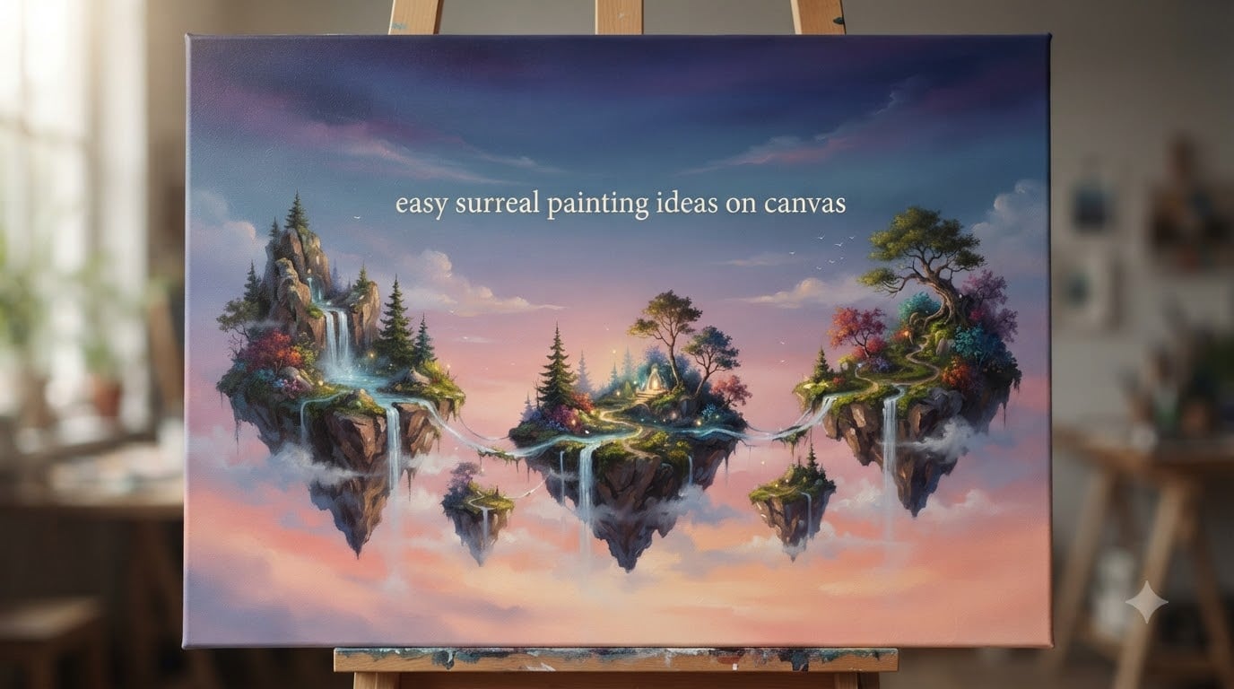 easy surreal painting ideas on canvas