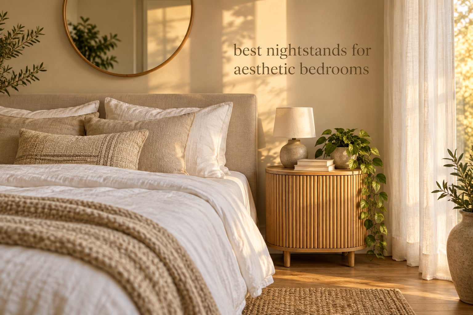 best nightstands for aesthetic bedrooms