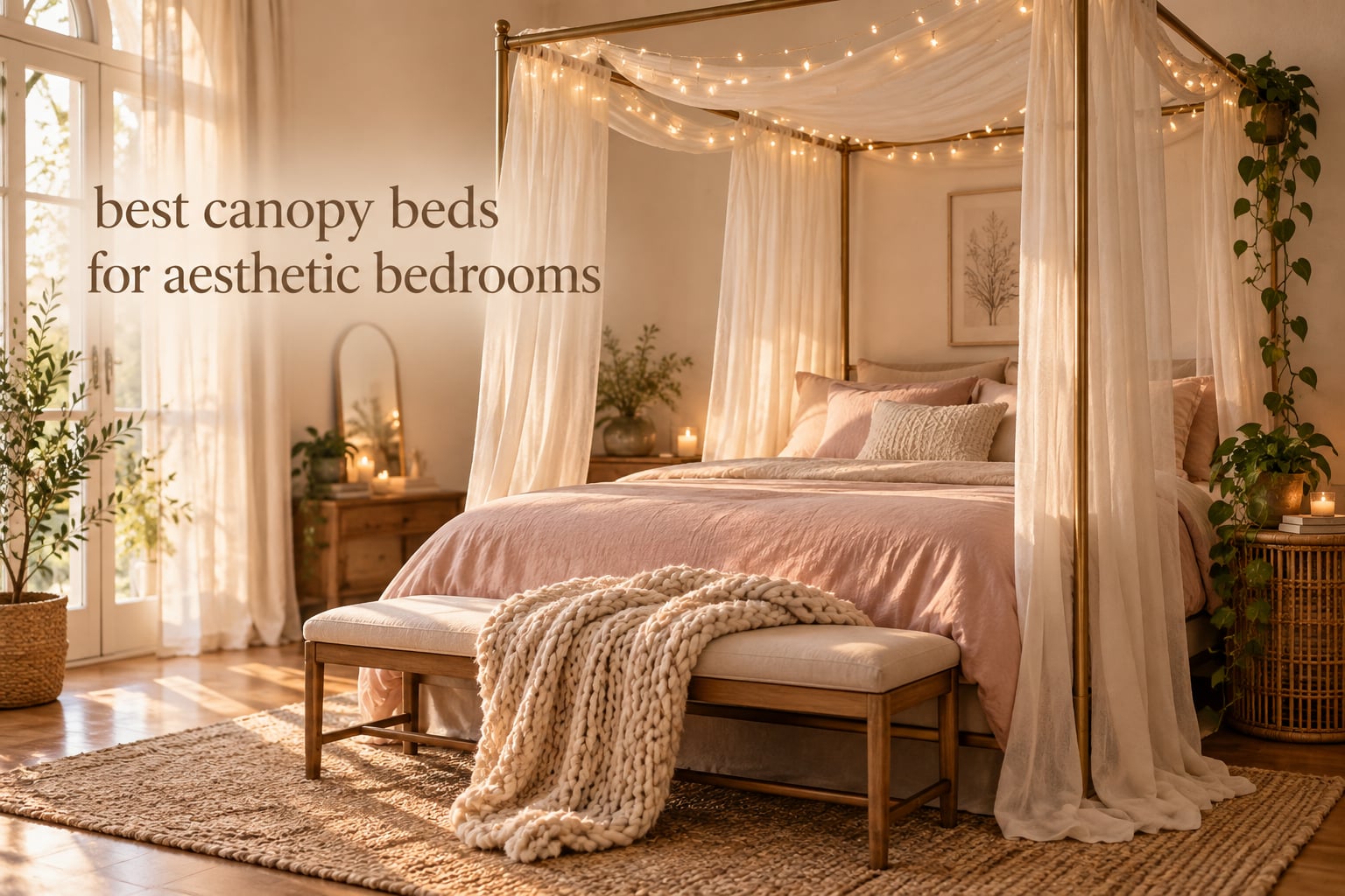 best canopy beds for aesthetic bedrooms