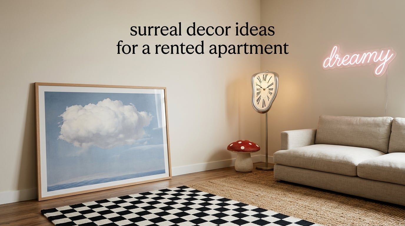 surreal decor ideas for a rented apartment