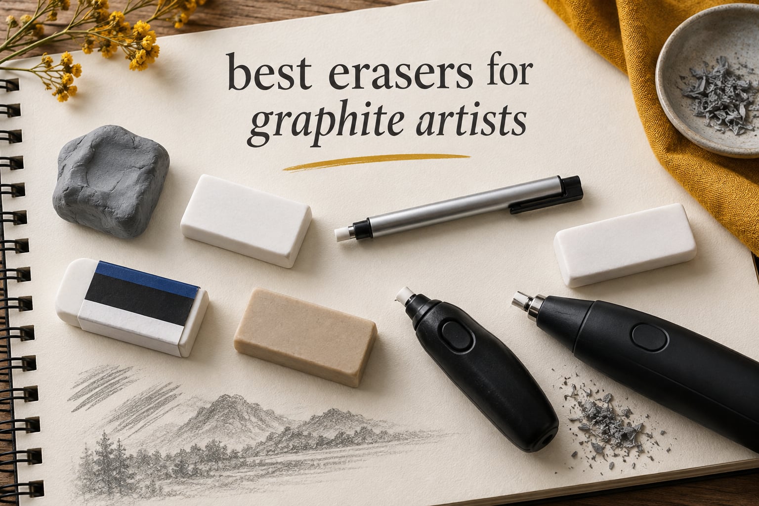 best erasers for graphite artists