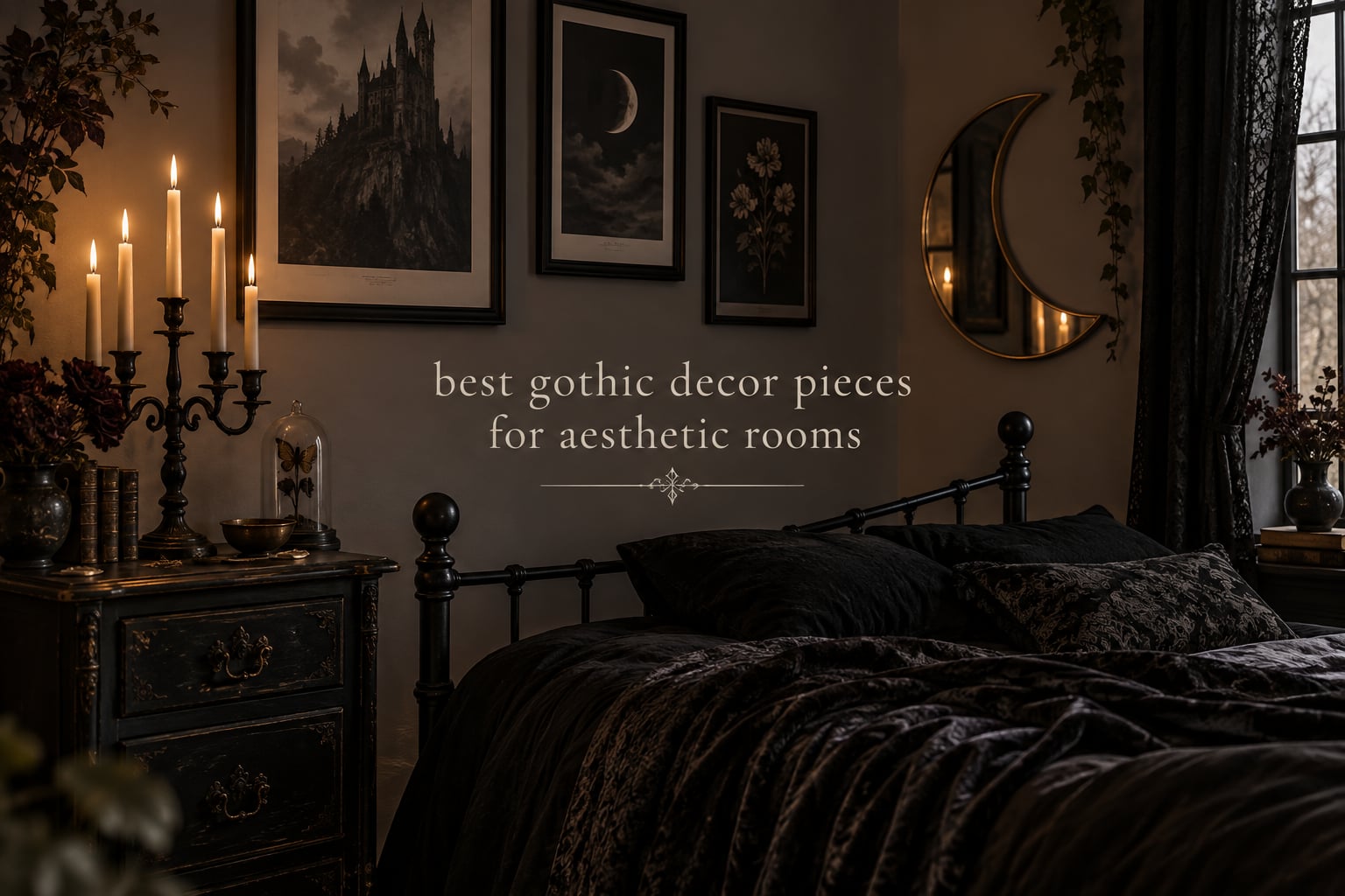 best gothic decor pieces for aesthetic rooms