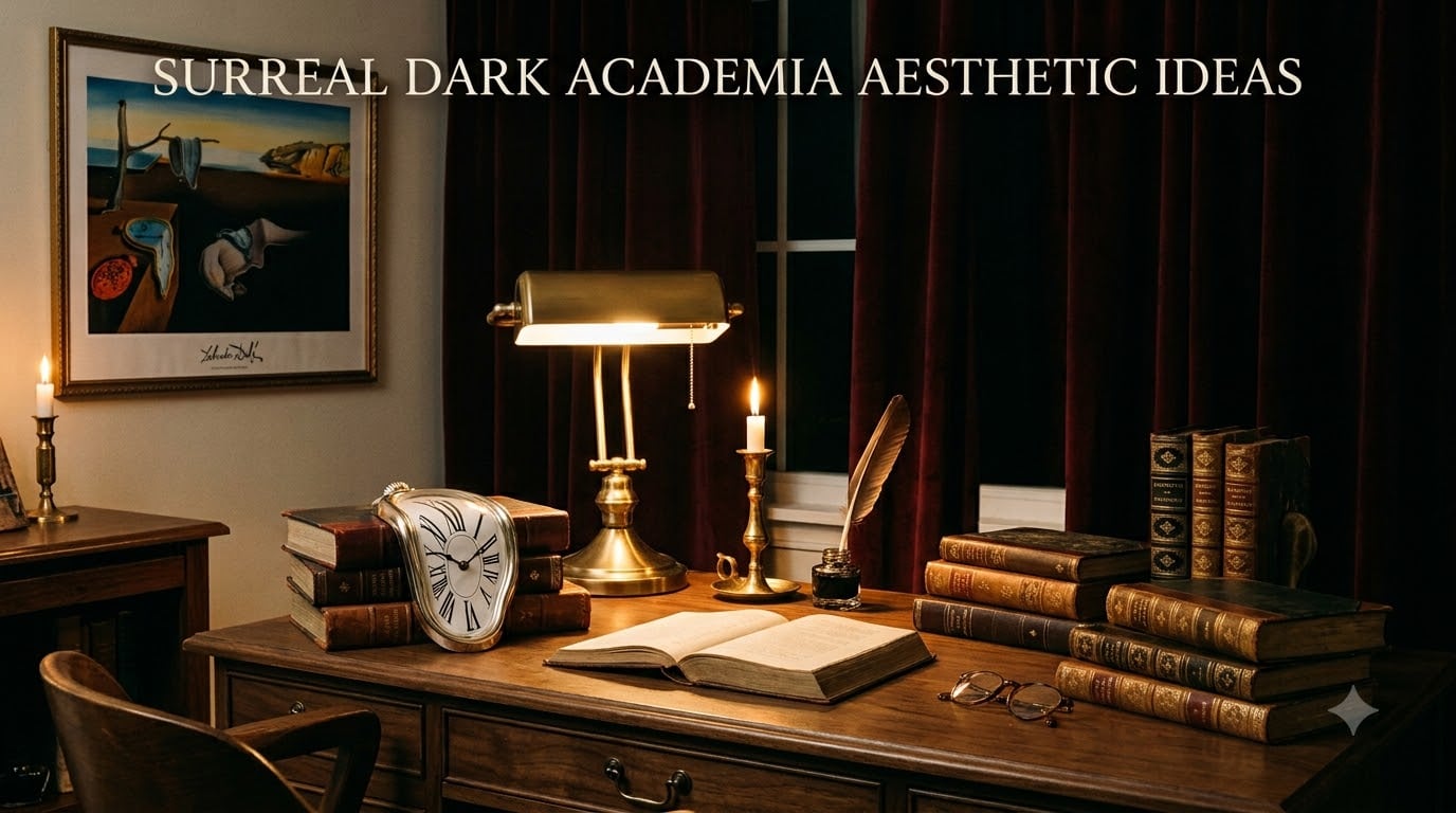 surreal dark academia aesthetic ideas