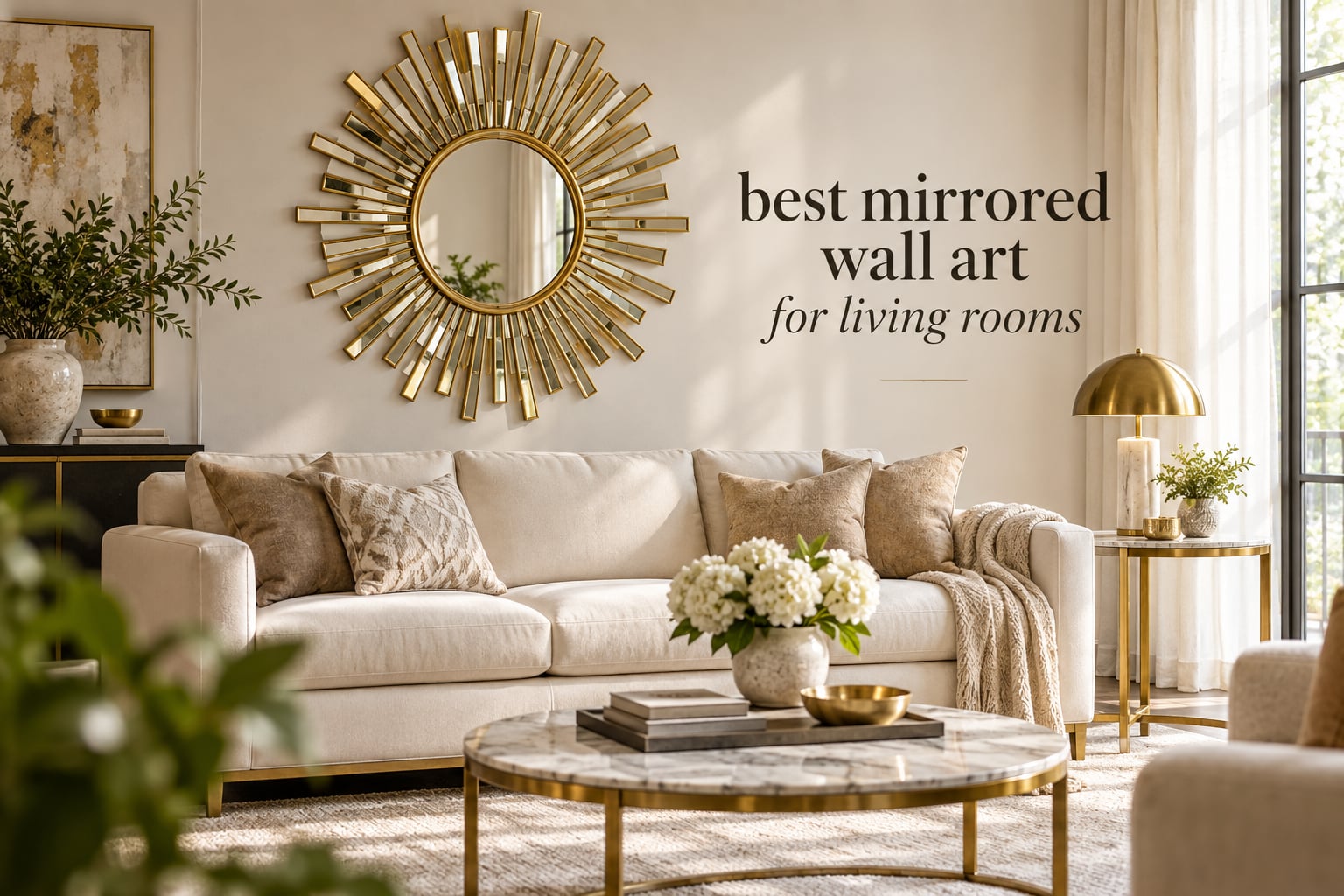 best mirrored wall art for living rooms