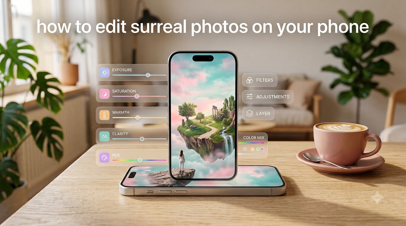 how to edit surreal photos on your phone