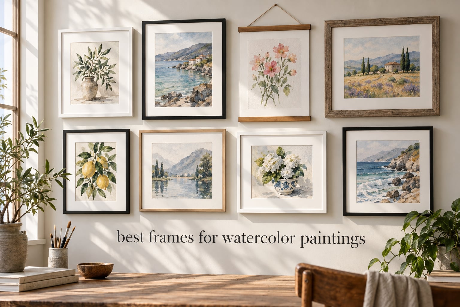 best frames for watercolor paintings