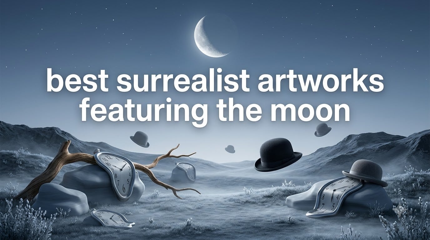 best surrealist artworks featuring the moon