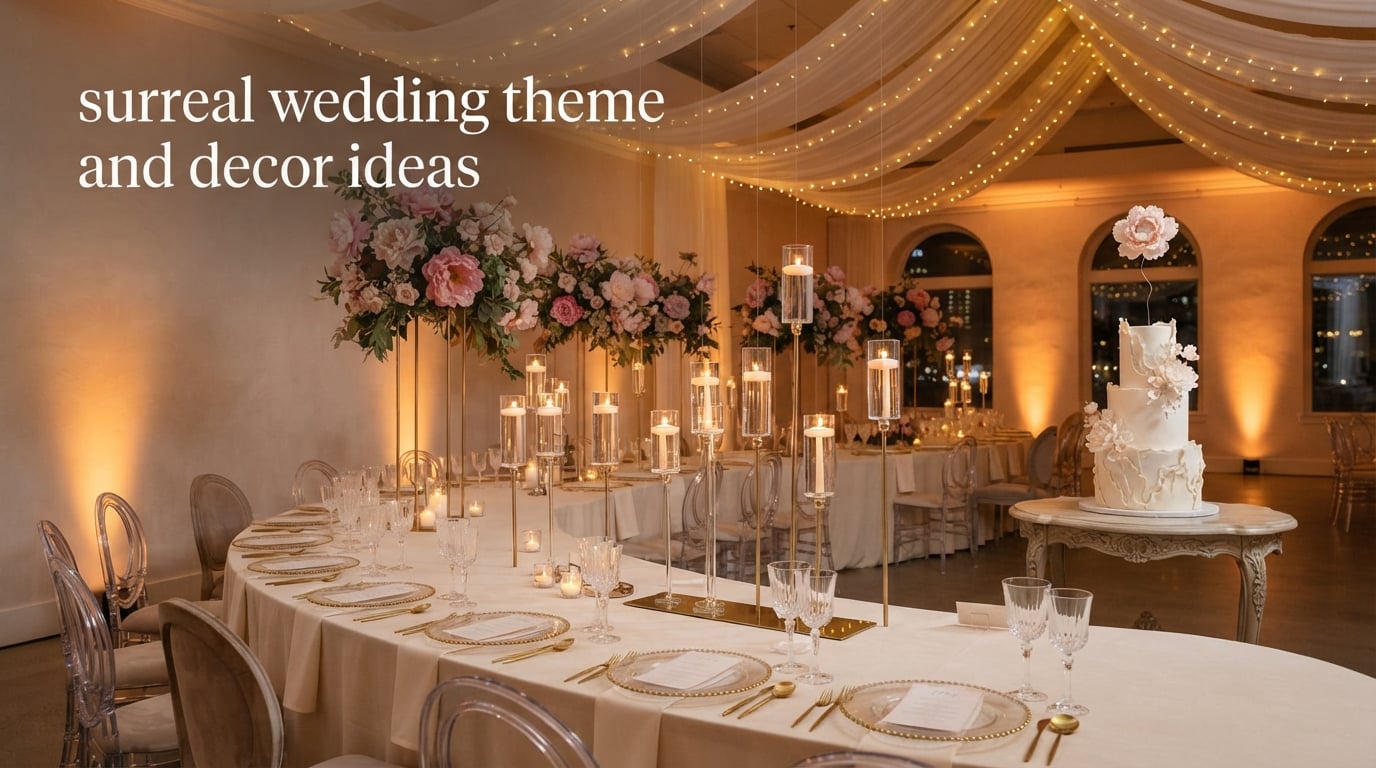 surreal wedding theme and decor ideas