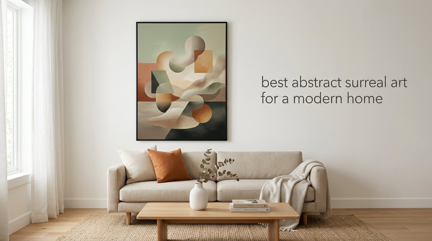 best abstract surreal art for a modern home