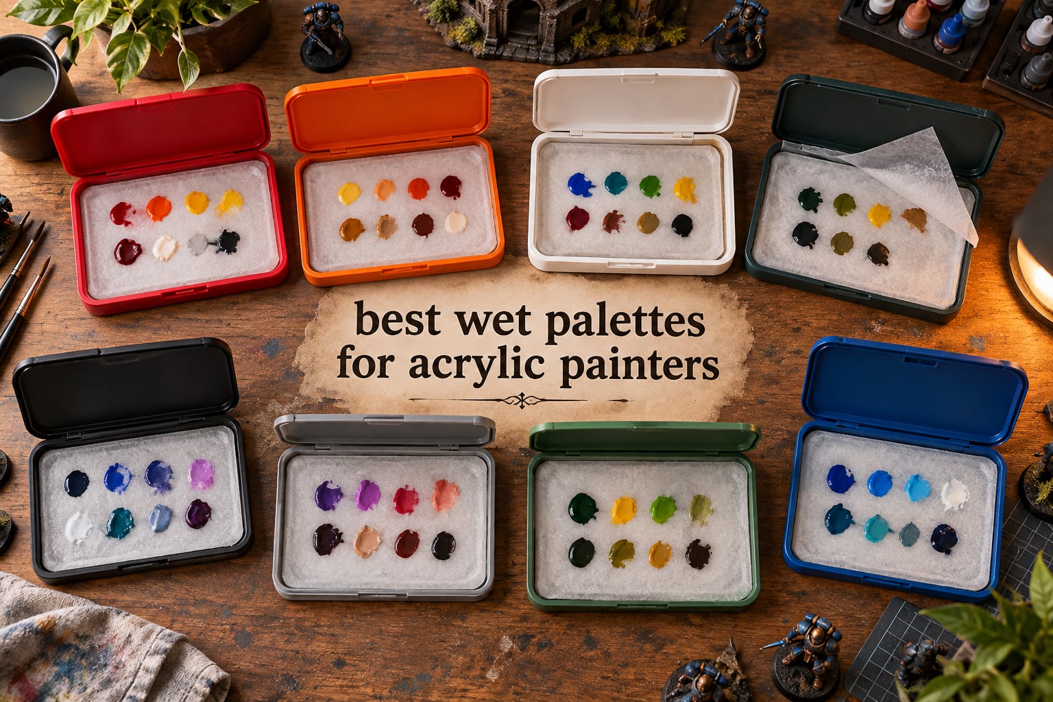 best wet palettes for acrylic painters